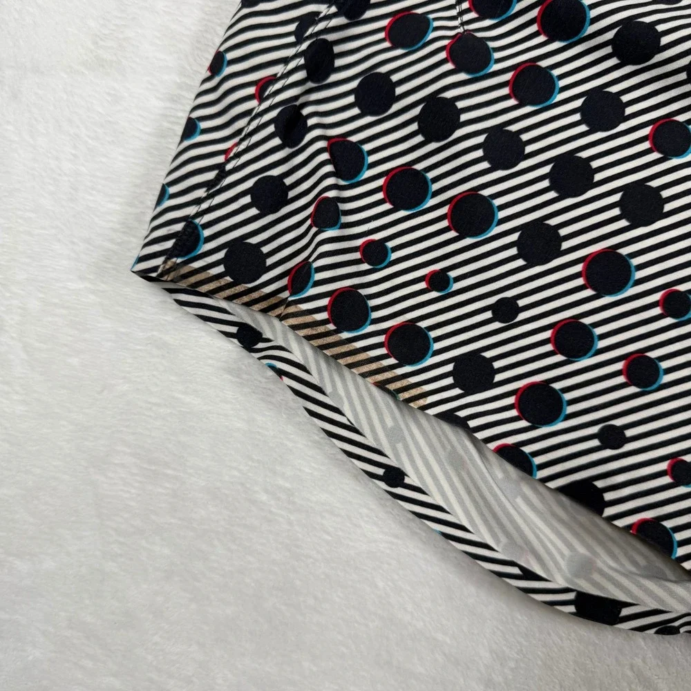 Lululemon Tracker Short Black White Polka‎ Dot Striped Athletic Shorts 4